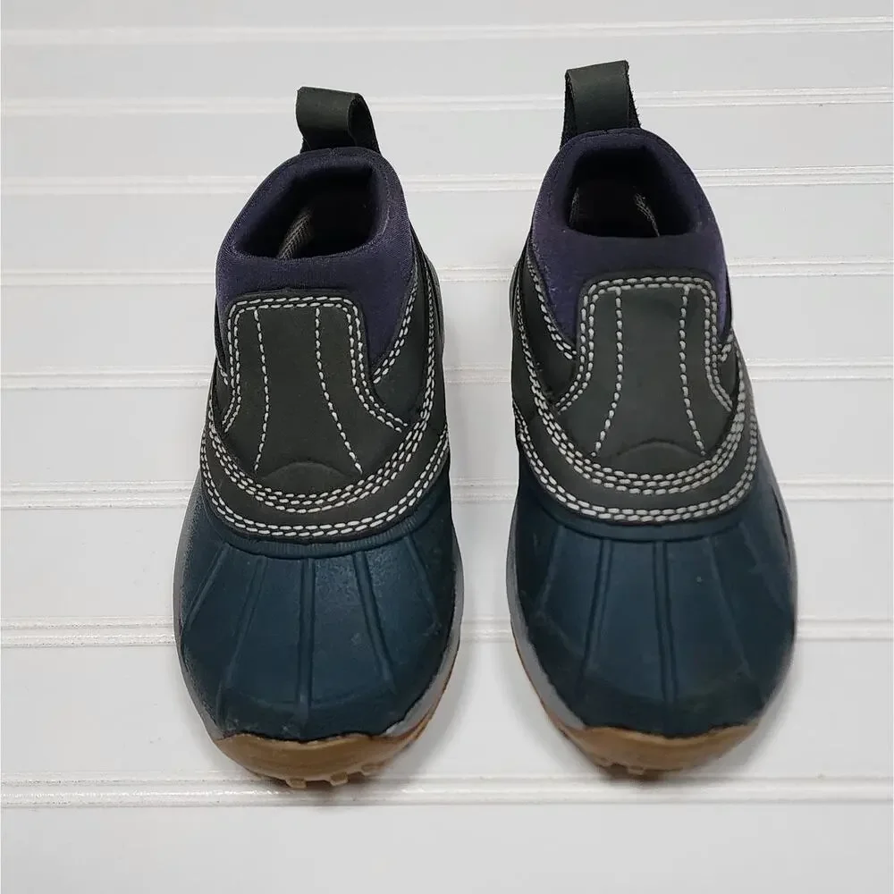 L.L. Bean Kids Storm Chaser Slip-On Ankle Boots Size 10 Toddler Blue & Green